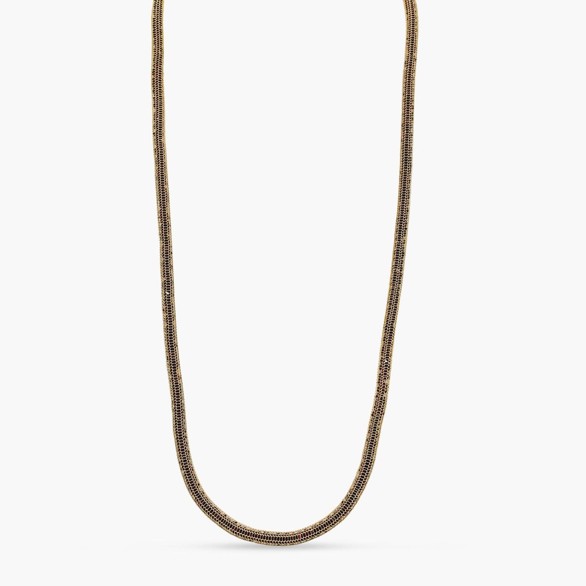 Round Mesh Chain Necklace