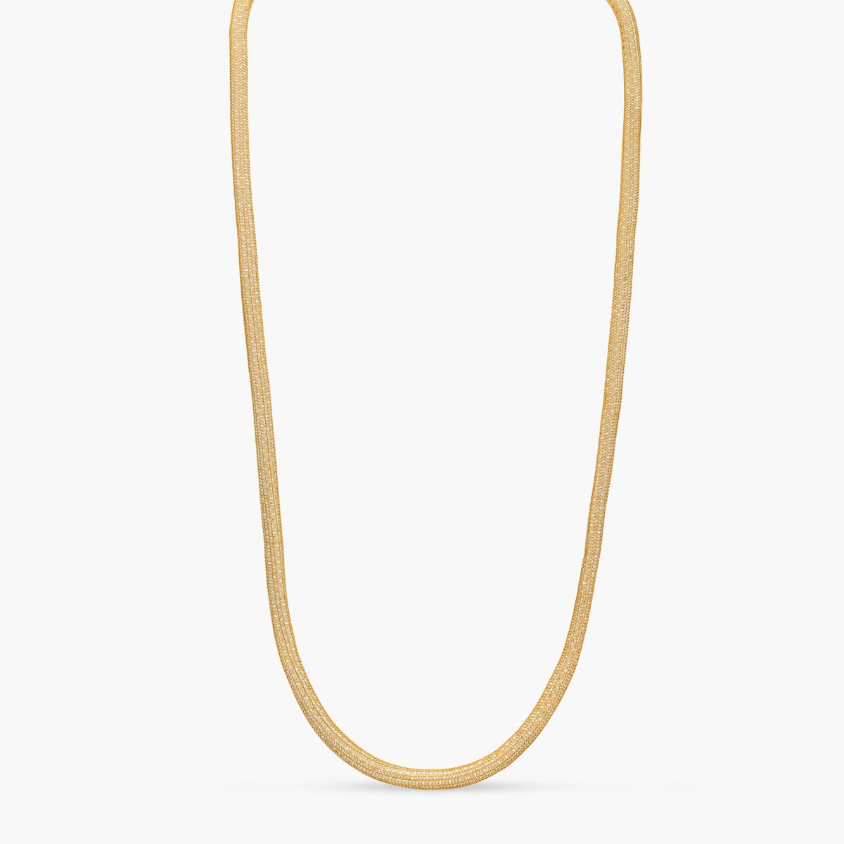 Round Mesh Chain Necklace