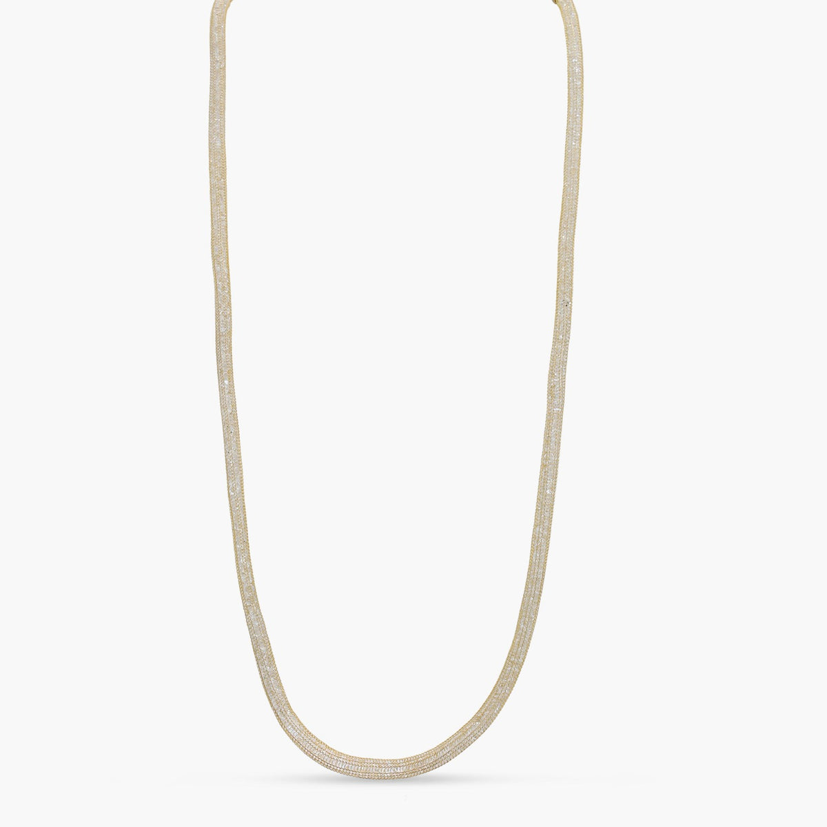 Round Mesh Chain Necklace