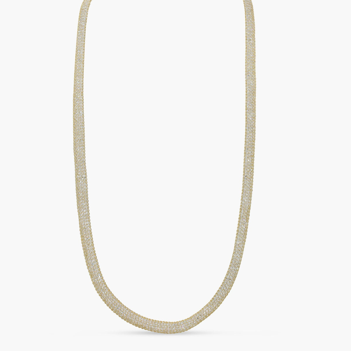 Flat Mesh Chain Necklace