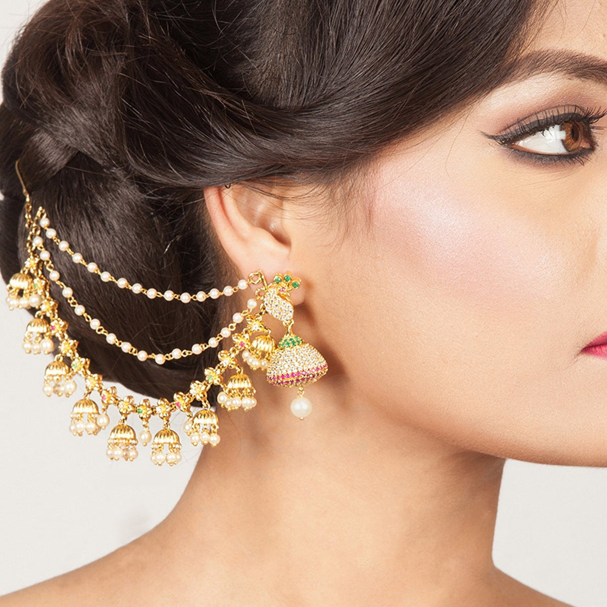 Rushil Nakshatra CZ Ear Chain