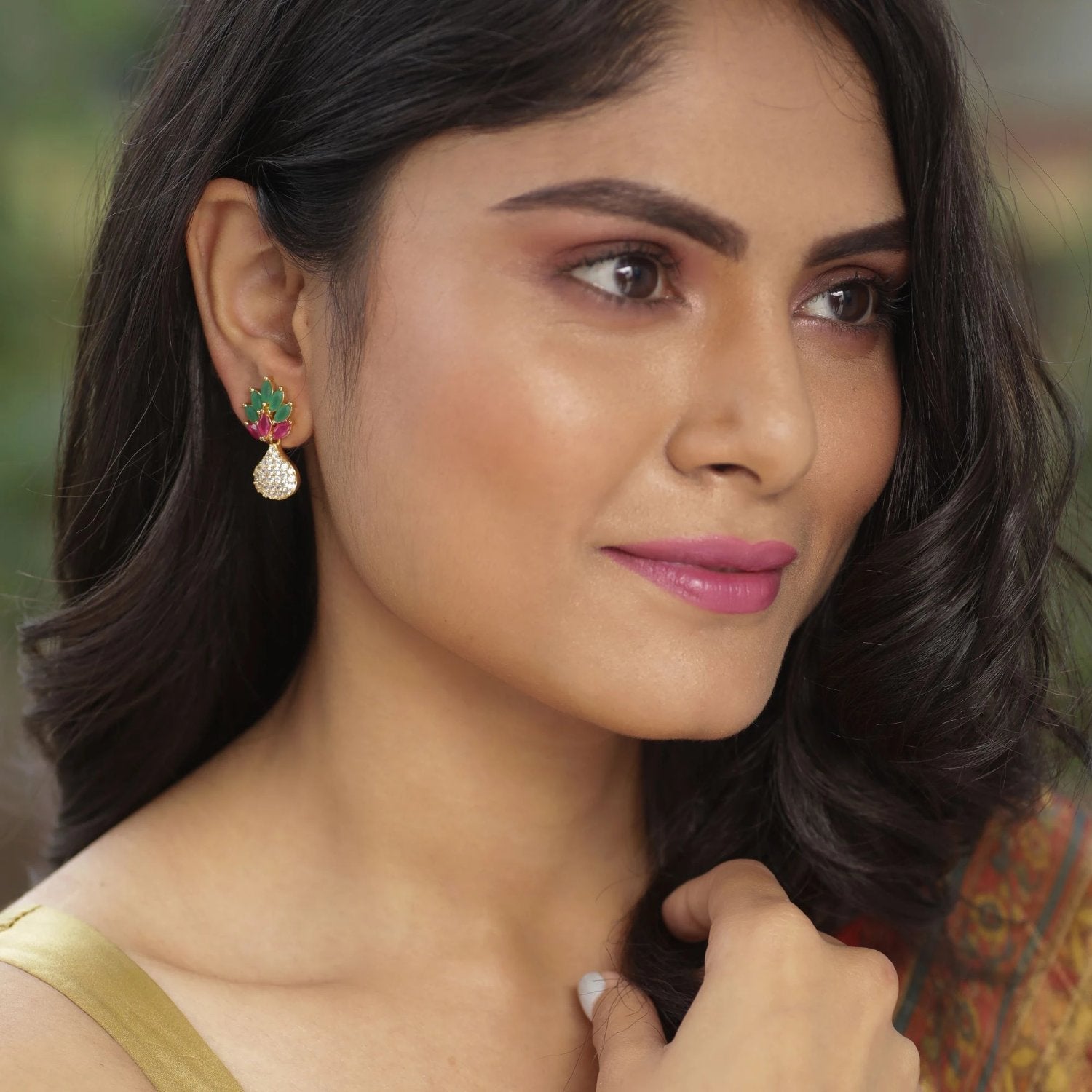 Aboli Nakshatra CZ Earrings