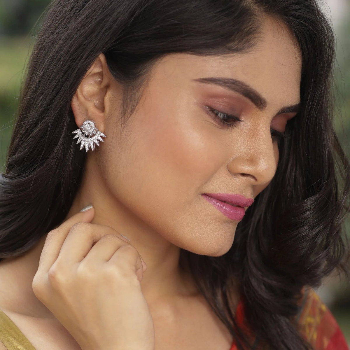 Soma Nakshatra CZ Earrings