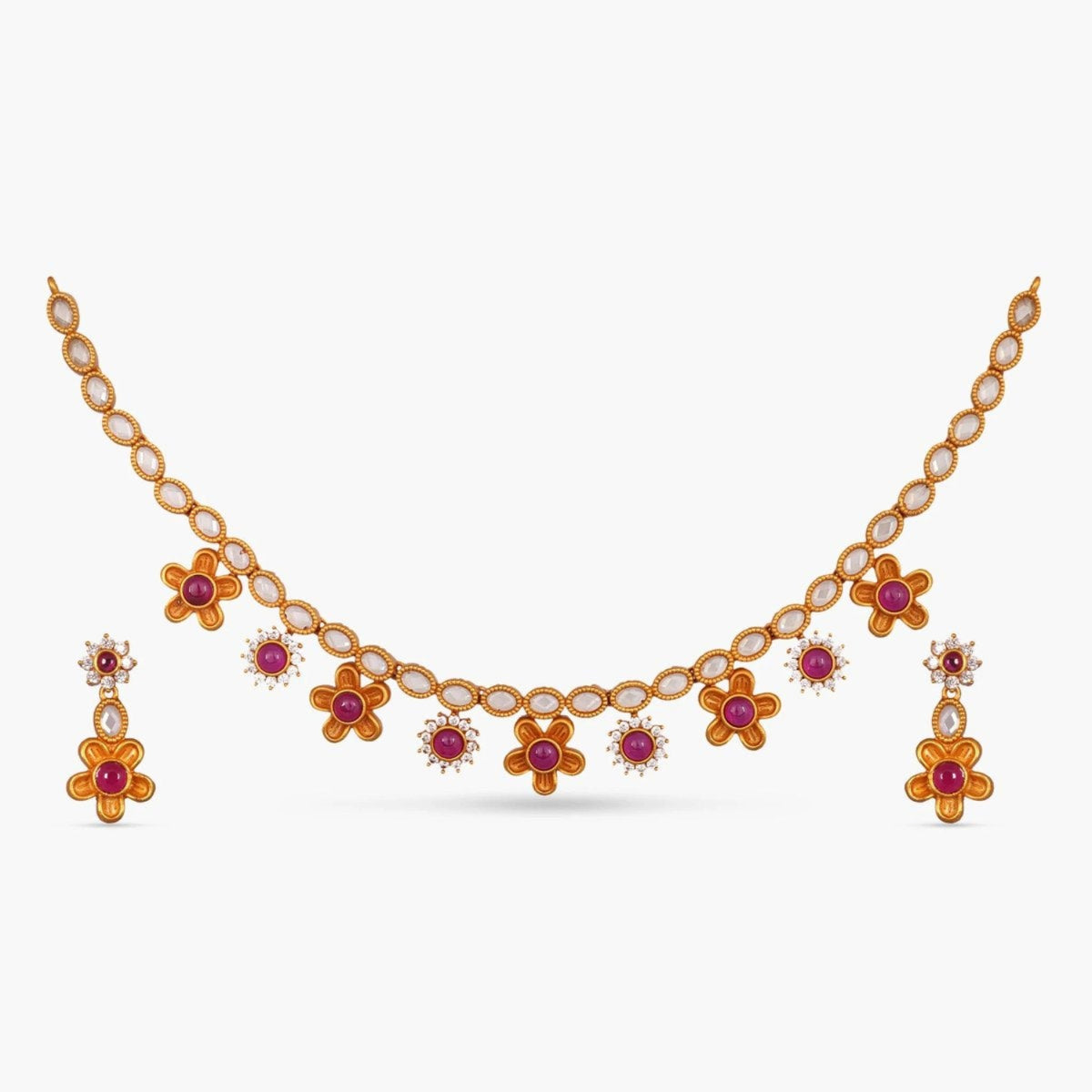 Aaloka Kundan Necklace Set