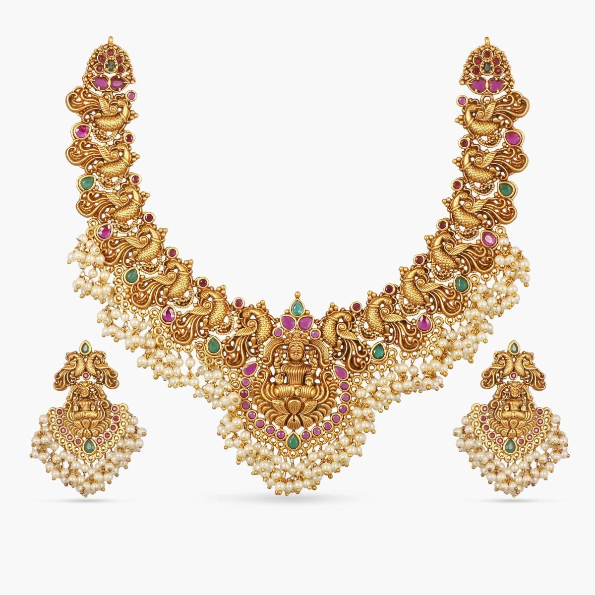 Shop Tarinika's Cira Antique Necklace Set Indian Jewelry
